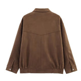 Women's Clothing Burst Velvet Texture Loose Casual Fashion Bag Jacket