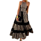 Women's Wear Summer 2025 New Print Bohemian Fashion Loose Off-The-Shoulder