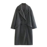 New Loose Double Buckle Dress Fashion Coat