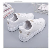 Fresh Little White Shoes Women Breathable Fashion Foundation Ocean Gas Flat Bottom Junior High School Students Leisure Sports Shoes Injection