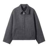 Women's Clothing Explosion Fashion Street Retro Style Simple Collar Hair