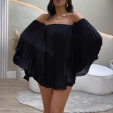 Summer New Women's Shoulder-To-Shouldered Small Shorts Half-Dress Temperament Fashion