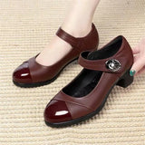 The Autumn Of 2025, The New Small Leather Shoes Are Pure And Light Mouth, The Mother Single Shoe Single-Shoe With Casual Coarse Heel