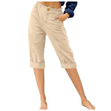 And Linen Fashion Loose High Waist