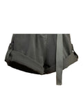 Women Denim Shorts With Belt Vintage Ladies Hot Short Pants High Waist Y2K Harajuku Streetwear Fashion Loose A-line Jeans