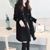 Hepburn Hair Coat Women Autumn And Winter 2025 Korean Version Of The New Thin Thick Black