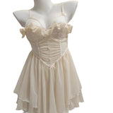 Pajamas Girls Summer 2025 New Small Slings With Thin Back Transparent Pure-Style Pyjamas