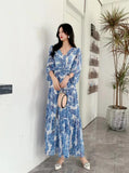 Retro Floral Dress Women's Spring And Summer Lantern Sleeve Design Sense Small Thousand Gold Princess Temperament Swing