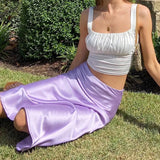 Zingj Summer Women's Condole Belt Inside The Back Wood Ear Fold Slim Crop