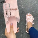 Shoes Women Comfortable Sandals Ladies Slip-on Wedge Sandals Sports Beach Walk Shoes Summer Fashion Denim Casual