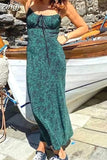 Dress Women Boho Dresses Spaghetti Strap Women Dress Vintage Floral Print Sundress French Style Vestidos