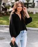 Tops Casual V-Neck Loose Blouse 2023 Fashion Women Loose Shirt Vintage Shirt Elegant Women Clothes Blusas