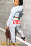 Sporty 2 Piece Set Hoodies and Sweatpants Fall Winter Clothes Women Two Piece Outfits Casual Tracksuits
