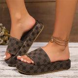 Slippers Women Wear Round Head Small Plum Flowers Light Word Women's Slippers Womens