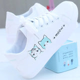 White Shoes Women 2025 Spring And Autumn Fashion Korean Version Of Female Shoes Street Pat Shoes Casual Flat Shoes New Single