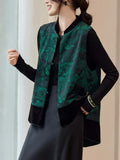 Style Retro Temperament Double-Sided Wearing Horse Clip Women's Spring And Autumn Sleeveless Tops Fashion Loose Thin Vest Outer