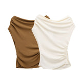 New Asymmetrical Shoulder Skinny Fashion Top