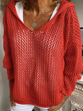 Hair Knitting Hoodie Hoodie Hoodie Thin Loose