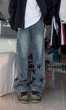 Vintage Denim Star Patch Boyfriend JeansOutfit