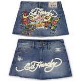 New Hot Girl Denim Skirt With Buttocks In E-Commerce In Spring And Summer Shows That Y2k Is Thin And