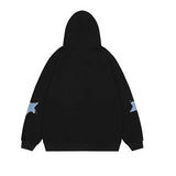 Zingj Star Paste Cloth Hoodie Autumn Loose Casual Couple Cardigan