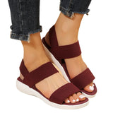 Sandals Women's 2025 Summer Thick-Soled Flats Fish Mouth Tight Large-Size Sandals Women's Shoes