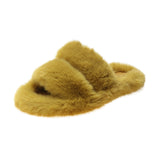 Autumn And Winter New Plush Slippers Women Home Warm Cotton Slippers Casual Fashion Wearing Hair Slippers