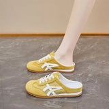 Version Of The First Half Slippers Women's Summer Wear 2025 New Mesh Breathable Bottom Casual Women's Shoes One-Legged