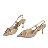 Women's Spring And Summer Light Mouthed Wedding Shoes Large-Size Fashion 2025 Nude Small Scent Wind And Bag