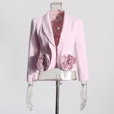 New French Elegant Fashion High-End Feeling Short Top With Half Dress Two-Set Set Of Women's