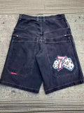 Baggy Denim Shorts Harajuku Y2K Jeans Hip-Hop Vintage Summer Brother 211-1-Outfit