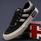 The Autumn Of 2025, The New Men's Shoes Korean Version Of The Trend Of Casual Men's Canvas Shoes Comfortable Breathable Flat Bottom Low Help