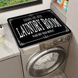 Zingj Drum Washing Machine Top Mat Anti-Skid Rubber Mat Laundry Room Water Suction Fast Dry Floor Mat Dust Protection