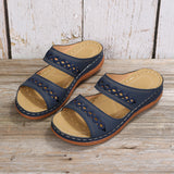 2025 Retro Car Anti-Slip Slope With Round Head Cool Slippers Women's Slippers Line