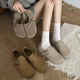 Birken Shoes Women Spring And Autumn New Super Fire In Women's Shoes One Foot Pedal Bean Shoes Bread Ugly Single