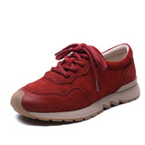 Layer Cowhick Retro Thick-Soled Casual Shoes Women 2025 Spring Festival New Port Style Forrest Shoes Flat Women's