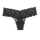 Lace Large-Size Sexy Perspective Without Trace Temptation Transparent Low-Rise Hot T-Trousers Women