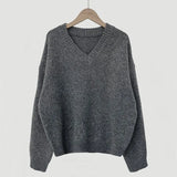 V-Neck Pullover Dark Academia SweaterOutfit