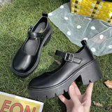 And Summer 2025 JK Uniform Shoes To Increase The Thick Bottom Of The Student Mary Jane High-Heeled Retro Single Shoes