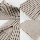 And Winter 2025 New Lazy Wind Loose High-Necked Sweater Suit Women's Fashionable Broad Leg Pants Two Sets Of