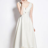 Luxury Famous Banquet High-End Hepeng Wind Heavy Industry Three-Dimensional Bow Diamond Waist High-End Exquisite