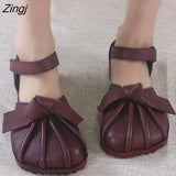 Women's Shoes Summer New 2023 Popular Single Shoes Women's All-match Casual Bow Flat Belt Skirt Grandma