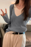 V Holiday Two Colored Age-Reducing Sweaters A New Long-Sleeved Sweater For Women In Autumn And