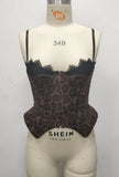 High-End Court Heavy Industry Light Black Ding Splicing Double-He Waist Chest Sleeveless Sleeve Sling Vest