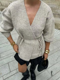 Simple Long-Sleeved Knitted Cardigan Sweater Jacket 2025 Spring And Autumn New