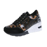 2025 New Ins Tide Large-Size Slope And Mesh Sneakers Women Cross-Lace Casual Single
