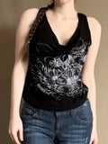 Subculture Retro Style Collar Vest Word-To-Shoulder Can Wear Two-Dressed Hottie Sleeveless