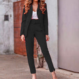 Spot 2025 Autumn And Winter Women's Fashion Long Sleeve Suit Jacket Casual Pants