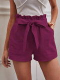 Solid Color Large High Waist Wide