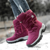 Winter New Tide Leisure High-Top Cotton Boots Outdoor Snow Boots Men And Women Plus Velvet Warm Cotton
